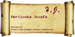 Herlicska Jozefa névjegykártya